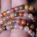 5mm Crystal Seed Bead Bracelet Handmade Colorful Cuff Bangle Fashion Jewelry
