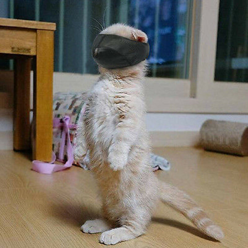 Cat Grooming Muzzle Adjustable Snout Anti Bite Cat Muzzle Cat Travel Tool EBâ„–[