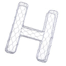2Pcs Creative Alphabet Shaped Metal Plant Stand Storage Rack Shelf, Flower Pot