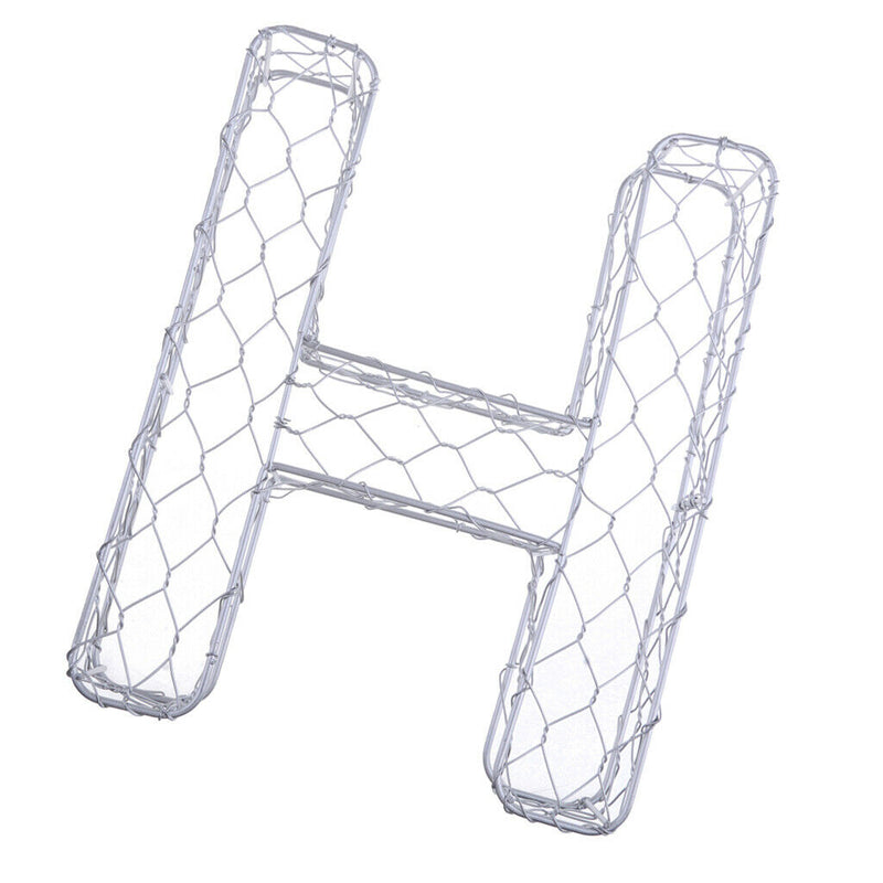 2Pcs Creative Alphabet Shaped Metal Plant Stand Storage Rack Shelf, Flower Pot