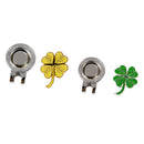 Magnetic Golf Cap Clip with Detachable Golf Ball Markers Training Aid Green