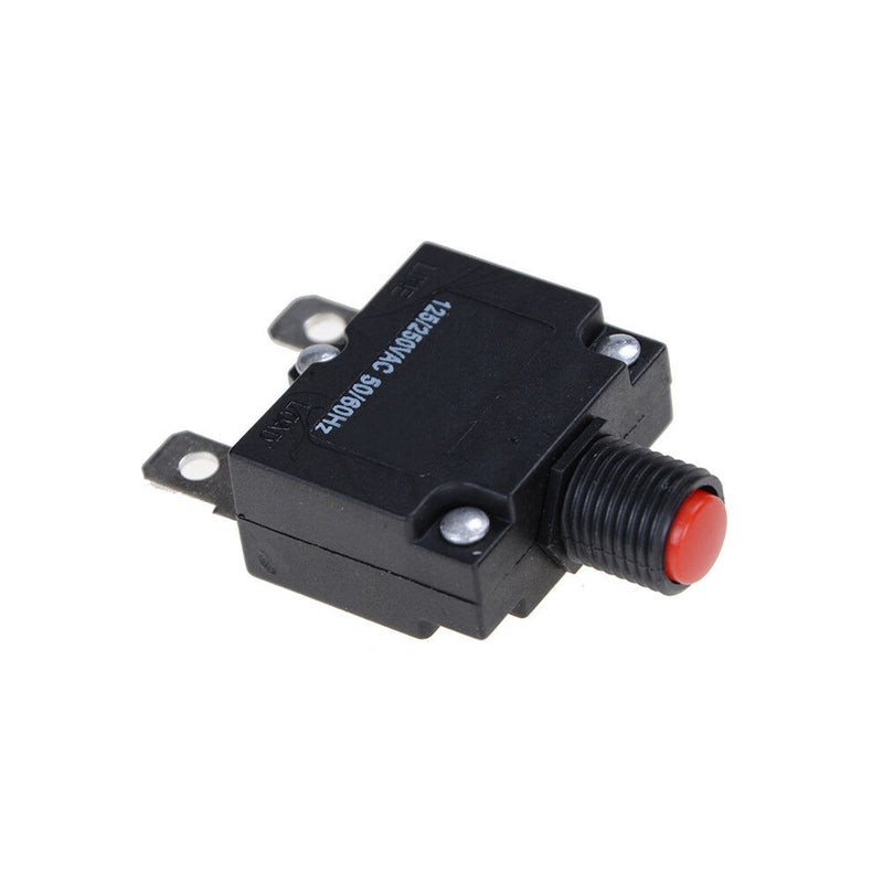 125/250VAC 15A Switch Push Reset Button Circuit Breaker Overload Protector A Bj