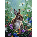 Rabbit 5D Full Round Drill Diamond Painting Crystal Mosaic Kits Wall Decor