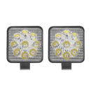 Offroad LED Work Light Bar 27W Mini Square Waterproof Spot Beam Driving Fog Lamp