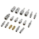 18pc Quick Coupler Set Air Hose Connector Fittings 1/4 Connection Kit