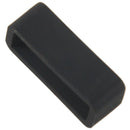 5X(Black Watch Strap Retaining Hoop Loop Rubber Retainer Buckle Holder 20m T8L3)