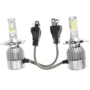1Pair Universal 6500K 8000LM H4 LED COB Car Auto Headlight Head Lamp Bulbs