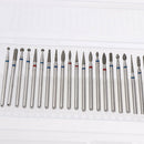 Carbide 2.35mm Nail Drill Bits Barrel Head Set Acrylic Nails Gels Files Buffing