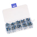 200Pcs 10 Value 500 Ohm - 2M Ohm Potentiometer Trimpot Variable Resistor Kit