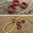 10pcs Alloy 3 Holes Ring Shape Rope Cord Guyline Runners Anti Slip Fastener