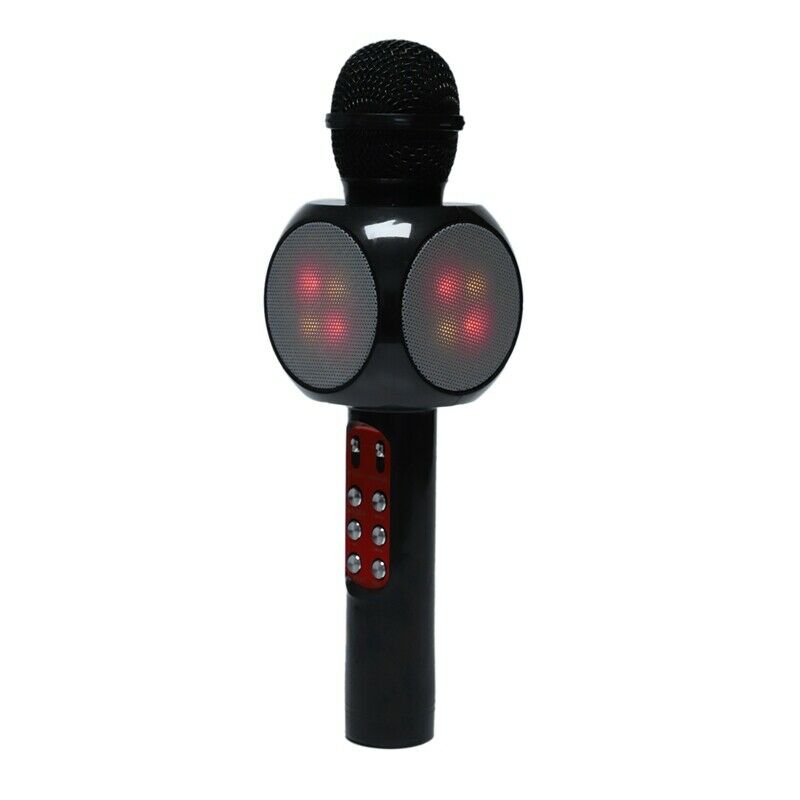 Wireless Bluetooth Ktv Speaker Mini Home Mic Microphone Fashion Flash Led L