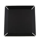 Iron Snacks Platter Jewelry Cosmetics Display Organizer Tray Black Square L