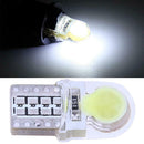 10pcs 12V T10 W5W Bulb White LED Lamp COB Silicone Shell Car Turn Side Lamp