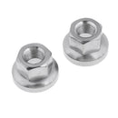 Pair 9mm Durable Stainless Steel MTB Bike Bicycle Rear Wheel Hub Axle Nut