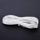 1pcs 10m RJ11 Telephone Connector Extension Cable White L7C9