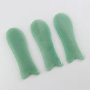 Natural Stone Guasha Facial Massage Faux Jade Face Body Massager Beauty Tool New