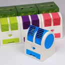 Mini USB Portable Fan Cooling Desktop Air Conditioner Office Home Purple