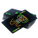 Black Luminous Fluorescent Poker Cards Playing Card Glow In The Dark Bar Pa B3Y9
