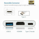 Type C to 4K HDMI USB 3.0 Charging HUB Adapter USB-C 3.1 Converter Macbook K7U4