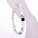 2Pcs Couples His&Hers Distance Bracelet Lava Bead Matching YinYang Lovers GBLES