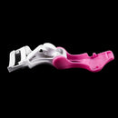 Women Cosmetic Tool Foldable White Pink Plastic Eyelash Curler J4S4