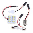 DC 12V 5050 6SMD LED White Light Car Interior T10 Festoon BA9s Lamp Panel