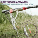 Automatic Rod Lifter Double Spring Fishing Rod Stainless Steel Fort Rod M0N7