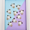 10Pcs/Set Enamel Crystal Bear Charms Pendant Jewelry DIY Craft Making Finding â„–[
