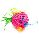 10pcs Parrot Rattan Ball Pet Bird Toys Chewing Ball Birdcage Hanging Decor