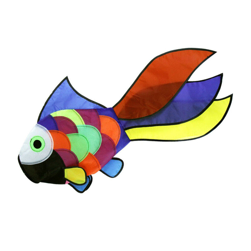 Fish Nylon Kite Tail Windsock Rainbow Outdoor Garden Decor Park Outdoor Toys
