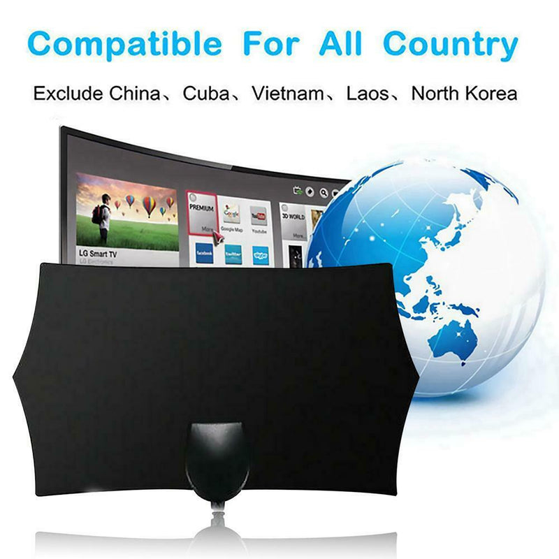 Jt0176 960 Miles 1080p 4K HDTV TV Antenna Indoor Signal Receiver Amplifier SN9F