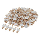 100 Pack Heart Shaped Mini Clothespins for Hanging Photos for Bridal Shower