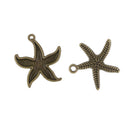 60pcs Sea Animals Charms Pendants Jewelry Making Accessories Findings Bronze
