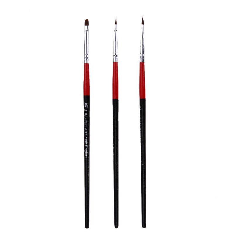 3Pcs Nail Art Painting Pen Set Nail Gel Polish Beauty Nail Polish Pen Tools