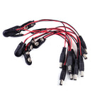 10 Battery 9V Power I-type Cable Plug Jack Clip Barrel Connector fit for Arduino
