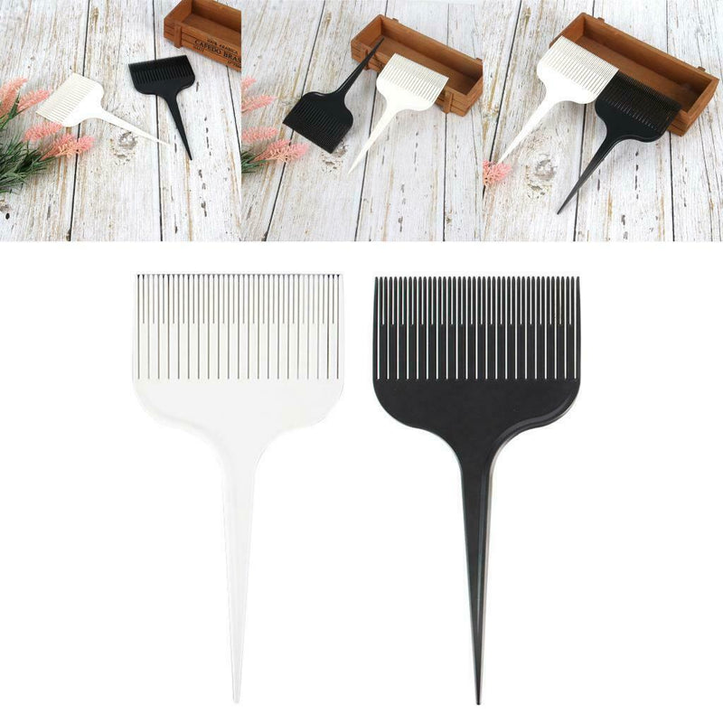 2 Pieces ABS Plastic Professional Hair Sectioning Highlight Comb Dyeing Comb