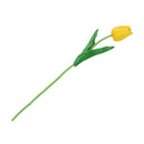 10pcs Yellow Latex Real Touch Tulip Flower with Leaves For Wedding Bouquet