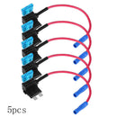 5Pcs Car Auto Circuit Fuse Tap Adapter Standard ATO ATC Blade Fuses Holder