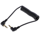 Coiled Audio Cable Jack Right Angle 90 Degree 3.5mm Jack Aux Cord Cable JR
