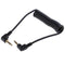 Coiled Audio Cable Jack Right Angle 90 Degree 3.5mm Jack Aux Cord Cable JR