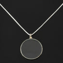 5 X necklace glass lens loupe magnifying glass pendant necklace pendant