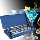 3pcs Hydrometer Accurate Alcohol Meter Tester+Thermometer D5N1 BLUE Set, Ga Y0P9