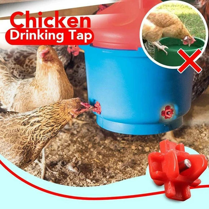 10Pack Horizontal Chicken Nipples Waterer Horizontal Chicken Waterers