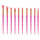 10Pcs Diamond Handle Makeup Brushes Set Crystal Spiral Handle Foundation Bl J6Z9