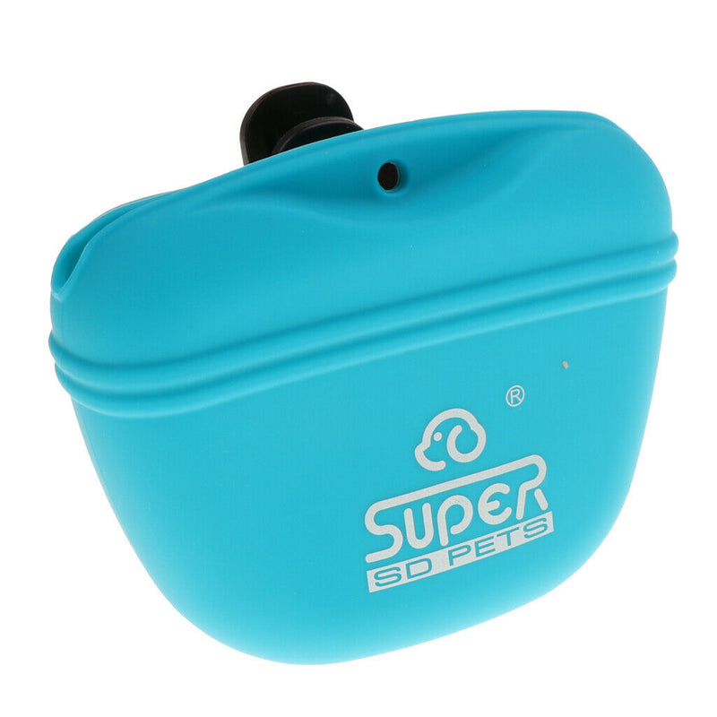 2Pcs Pet Dog Activity Treat Pouch Snack Bag Puppy Training Walking Silicone Bag