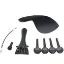 4/4 Violin Chin Rest Chinrest with Tuning Peg Tailpiece Fine Tuner Tailgut