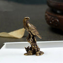 5X(China'S Archaize Eagle Small Statue Valuable Collection Of Beautiful Br G9S8)