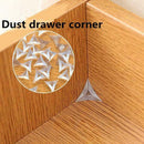 50PCS/SET Clean NookCabinet Cover Cupboard Anti Dust Corner Drawer Transpar D5D6