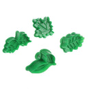 4Pcs/set Leaf Shape Plastic Cookie Cutters DIY Fondant Cake Biscuit Mold Bak BX