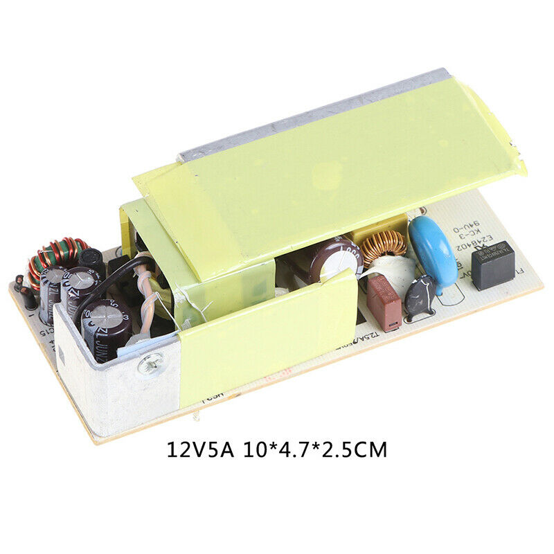 AC-DC 12V 5A Switching Power Supply Module for Repair LCD Display Bare  RDRA Gw